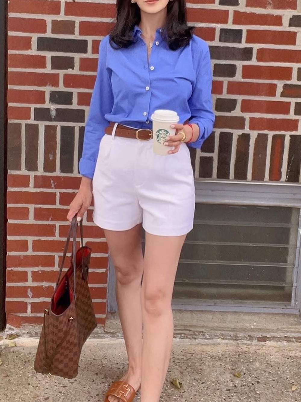 Women’s Light Blue Button-Down Dress Shirt - Picture 5 of 5